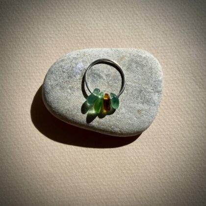 Sea Glass Silver Ring