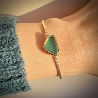 Sea Glass Silver bracelet