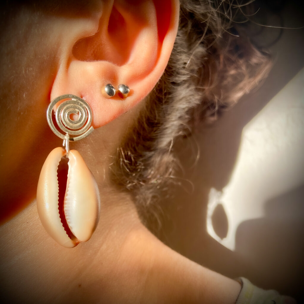 Spiral Shell earrings